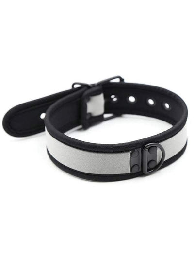 Love In Leather Neoprene Collar Grey - Passionzone Adult Store